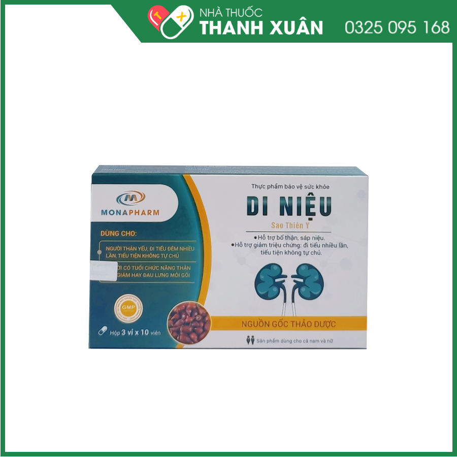Di Niệu Sao Thiên Y giúp hỗ trợ bổ thận, sáp niệu, đi tiểu đêm, tiểu rắt, tiểu nhiều lần, tiểu không tự chủ